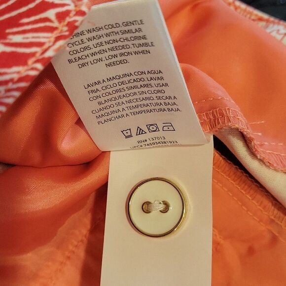 BRAND NEW ISAAC MIZRAHI PEONY FLORAL MIDI SHORT - Picture 12 of 14